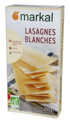 Lasagnes blanches bio Markal - 250 g