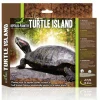 Île flottante pour tortue aquatique avec ascenseur coloris marron Reptile Planet Turtle Island - Taille M - 21 x 16 x 3,6 cm
