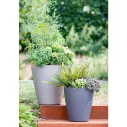 Le pot citoyen botanic® coloris gris anthracite format 15 L - Ø 30,4 x H 32,8 cm