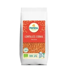 Lentilles corail bio en sachet de 500 g