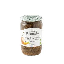 Lentilles vertes cuisinées aux petits légumes bio GM Prosain - 660 g