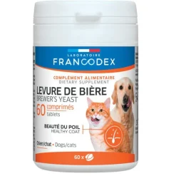 Levure de bière pour chien et chat - 60 comprimés