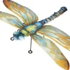 Libellule en métal multicolore Riviera décor A grand modèle - 50 cm