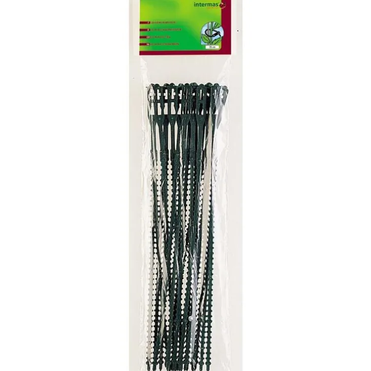 Lien en plastique coloris vert 35 cm