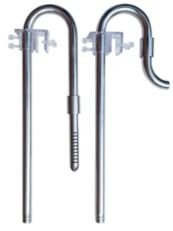 Lily Pipe pour aquarium en inox coloris gris SuperFish Scapers - Ø 16 mm 40 cm