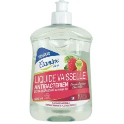 Liquide vaisselle framboise-basilic Etamine du Lys - 500ml