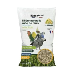 Litiere rafle mais aux fleurs pour oiseaux 7,5L