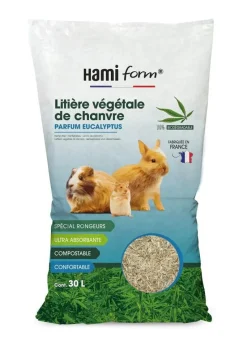 Litière chanvre eucalyptus Closeau - 30 L