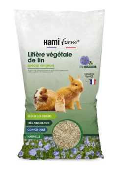 Litière pour lapins et rongeurs végétale lin Harmi form - 30 L