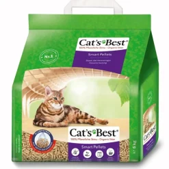 Litière végétale agglomérante pour chat Cat’s Best Smart Pellets 10 L - 5 kg