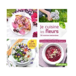 Livre " Je cuisine les fleurs " aux Éditions Terre vivante