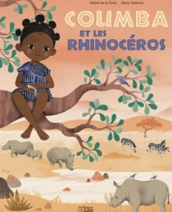 Livre album pour enfants Coumba et les rhinocéros éditions Lito