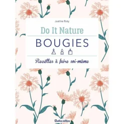 Livre Bougies Recettes à faire soi-même aux Éditions Rustica - 80 pages