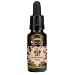 Élixir n°36 Biofloral d’avoine sauvage en flacon de 20 ml