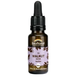 Élixir n°33 Biofloral de noyer en flacon de 20 ml