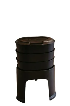 Lombricomposteur noir Magic Lombric 3 bacs - 42 litres