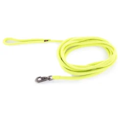 Longe ronde pour chien coloris vert citron 1,3 cm x 5 m
