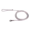 Longe ronde pour chien coloris gris 1,3 cm x 3 m