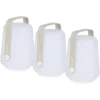 Lot de 3 lampes Balad coloris noir en polyéthylène Fermob - Ø 10 x 13,5 cm