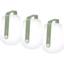 Lot de 3 lampes Balad coloris cactus Fermob - 12 cm
