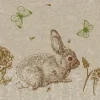 Lot de 25 serviettes 2 plis Cute Bunny coloris multicolore en papier recyclé - 33 x 33 cm