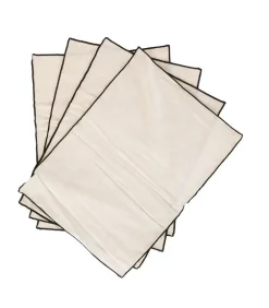 Lot de 4 sets de table coloris beige en coton - 35 x 50 cm