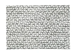 Lot de 2 sets de table décor triangles coloris noir en coton - 35 x 50 cm