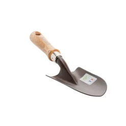 Lot d'outils à main pour le jardin coloris marron (transplantoir, serfouette, griffe) botanic® - 3 outils