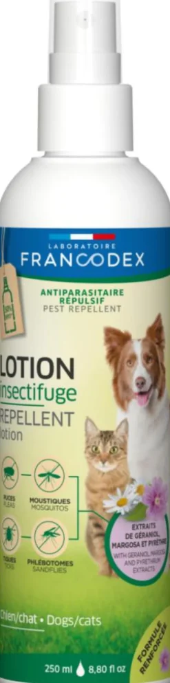 Lotion insectifuge pour chien et chat Francodex - 250 ml