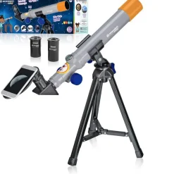 Lunette astronomique compacte enfant grise Bresser - 34 x 5,5 x 5,5 cm