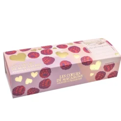 Macarons cœur à l'amande et à la framboise Biscuiterie de Provence - 90 g