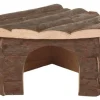 Maison d'angle pour petits animaux coloris marron en bois Jesper PM trixie
