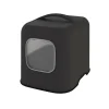 Maison de toilette pour chat coloris noir en plastique recyclé Biala - 44,3 x 39,5 x 52 cm