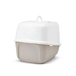 Maison de toilette pour chat Nestor Jumbo beige