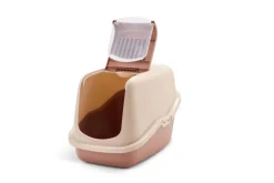 Maison de toilette pour chat coloris champagne Savic Nestor - 56 x 39 x 38,5 cm