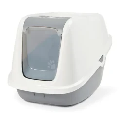 Maison de toilette pour chat Nestor Giant coloris blanc en plastique