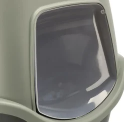 Maison de toilette pour chat coloris gris et vert avec couvercle recyclé Trixie Vico - 40 x 40 x 56 cm