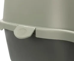 Maison de toilette pour chat coloris gris et vert avec couvercle recyclé Trixie Vico - 40 x 40 x 56 cm