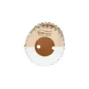 Maison en bois Home rond taille M blanc Ø 19 cm