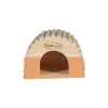 Maison en bois Home rond taille M orange 21x15x15 cm