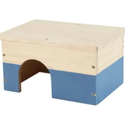 Maison en bois pour cochon d'Inde coloris bleu Zolux Neolife – Taille L