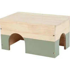 Maison en bois pour lapin coloris vert Zolux Neolife – Taille XL