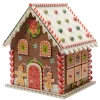Maison pain d’épices en bois calendrier de l’avent vide à remplir - 23 x 20 x 27 cm