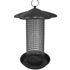 Mangeoire apéro noire en métal Ø 17 x 27 cm