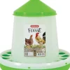 Mangeoire silo pour basse-cour en plastique coloris vert Zolux Ma petite ferme - 4 kg