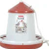 Mangeoire silo pour basse-cour en plastique coloris rouge Zolux Ma petite ferme - 4 kg