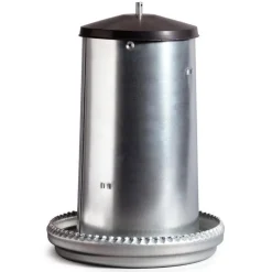 Mangeoire trémie en acier galvanisé de 18 kg Ø 39 cm