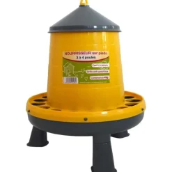Mangeoire trémie sur pieds de 4 kg pour 3 à 4 poules