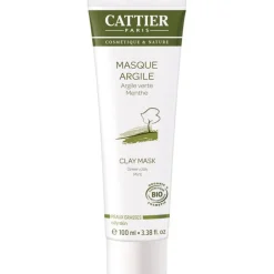 Masque à l’argile verte Cattier bio en format de 100 ml