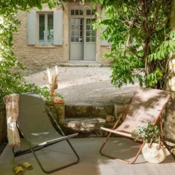 Maxi transat gris 94 x 62 x 83 cm